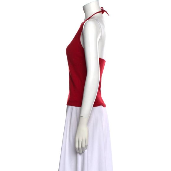 Johnstons of Elgin Cashmere Halterneck Top - S - Picture 2 of 3